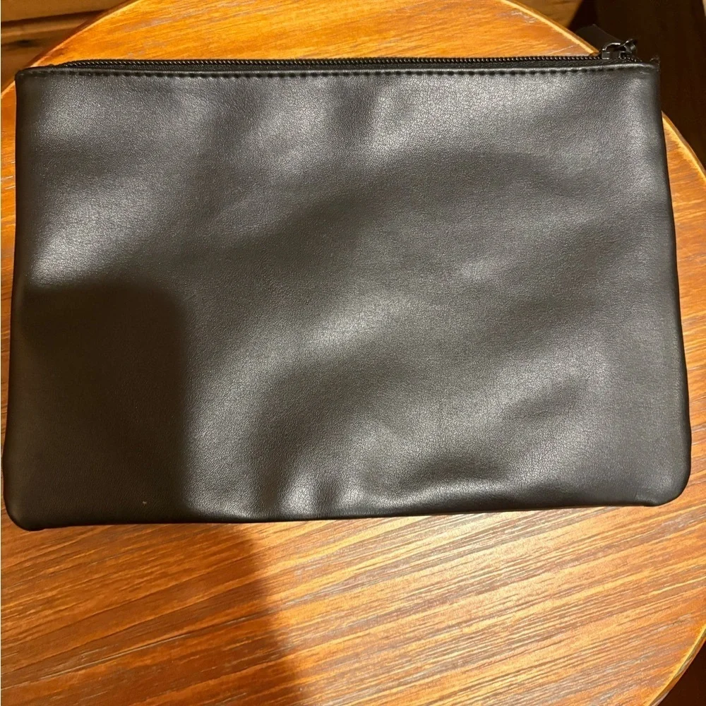 Victoria's Secret Black Cosmetic Bag Sleek Design